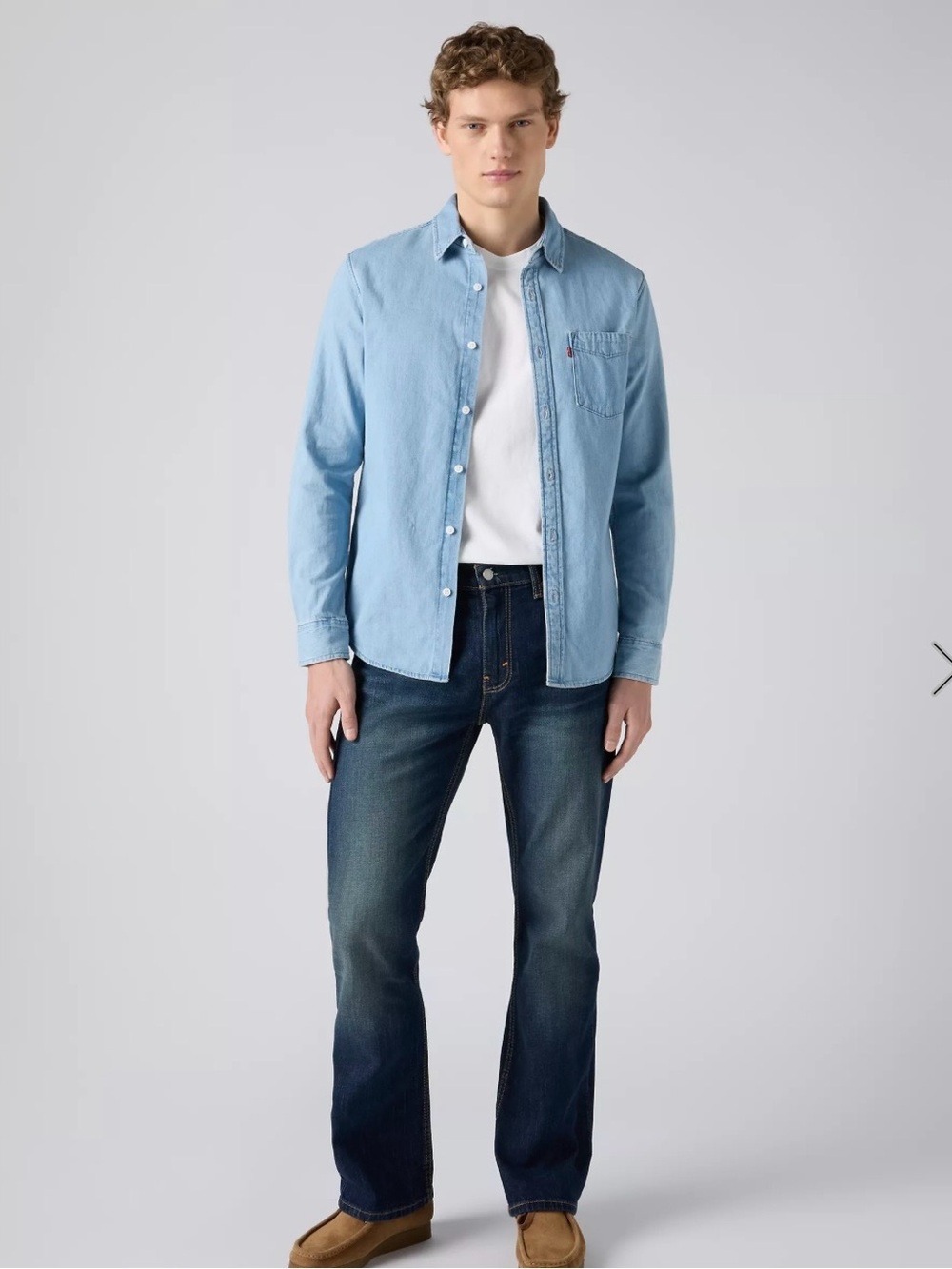 Levis Dark Blue 527 Slim Bootcut Jeans